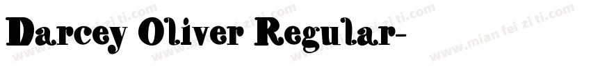 Darcey Oliver Regular字体转换